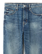 Straight Fit 100% Cotton Solid  Jeans - Blue