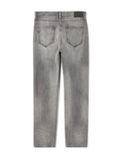 Straight Fit 100% Cotton Solid  Jeans - Grey