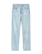 Straight Fit 100% Cotton Solid  Jeans - Blue