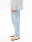 Straight Fit 100% Cotton Solid  Jeans - Blue