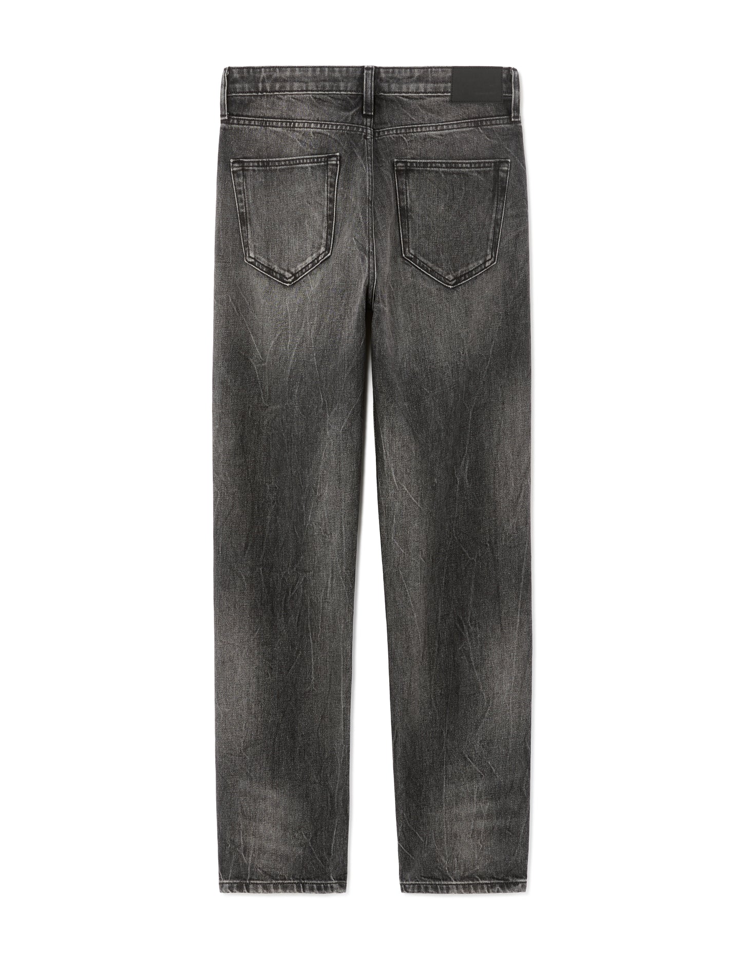 Straight Fit 100% Cotton Jeans - Black