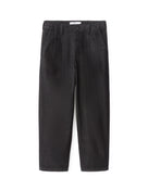 Carrot Fit 100% Cotton Solid  Jeans - Black