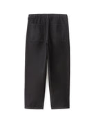 Carrot Fit 100% Cotton Solid  Jeans - Black