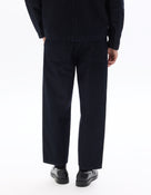 Carrot Fit 100% Cotton Solid  Jeans - Navy Blue