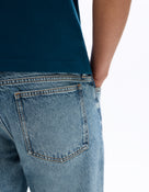 Cropped 100% Cotton Solid Jeans
