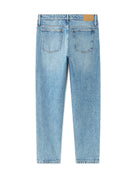 Cropped 100% Cotton Solid Jeans