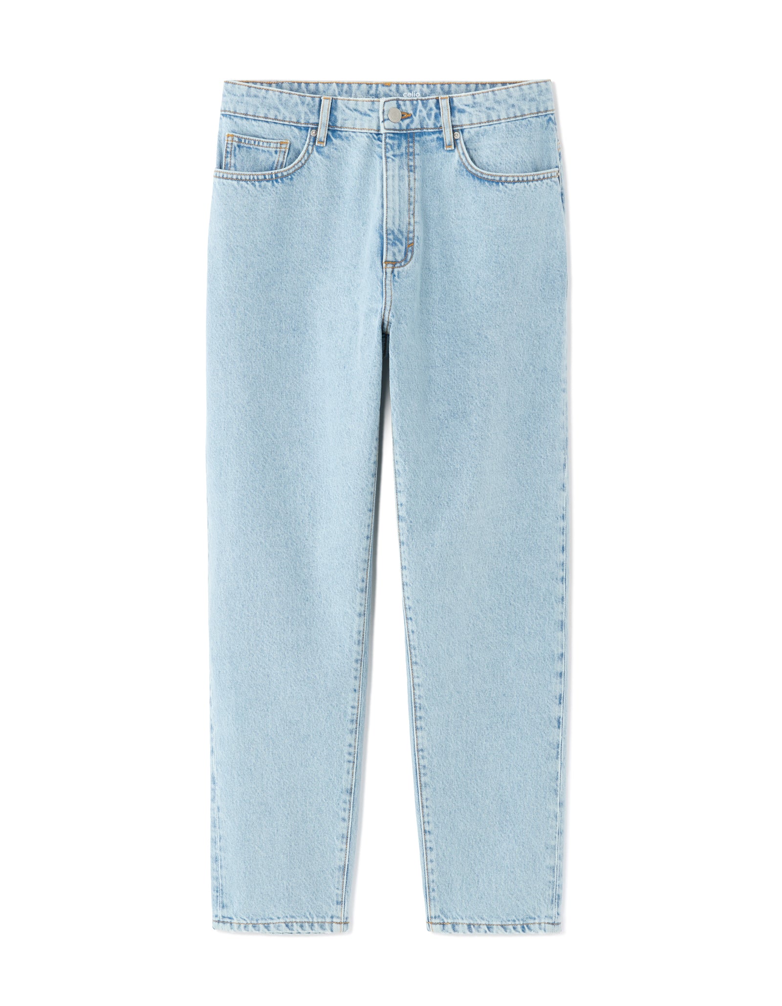 Cropped 100% Cotton Solid Jeans