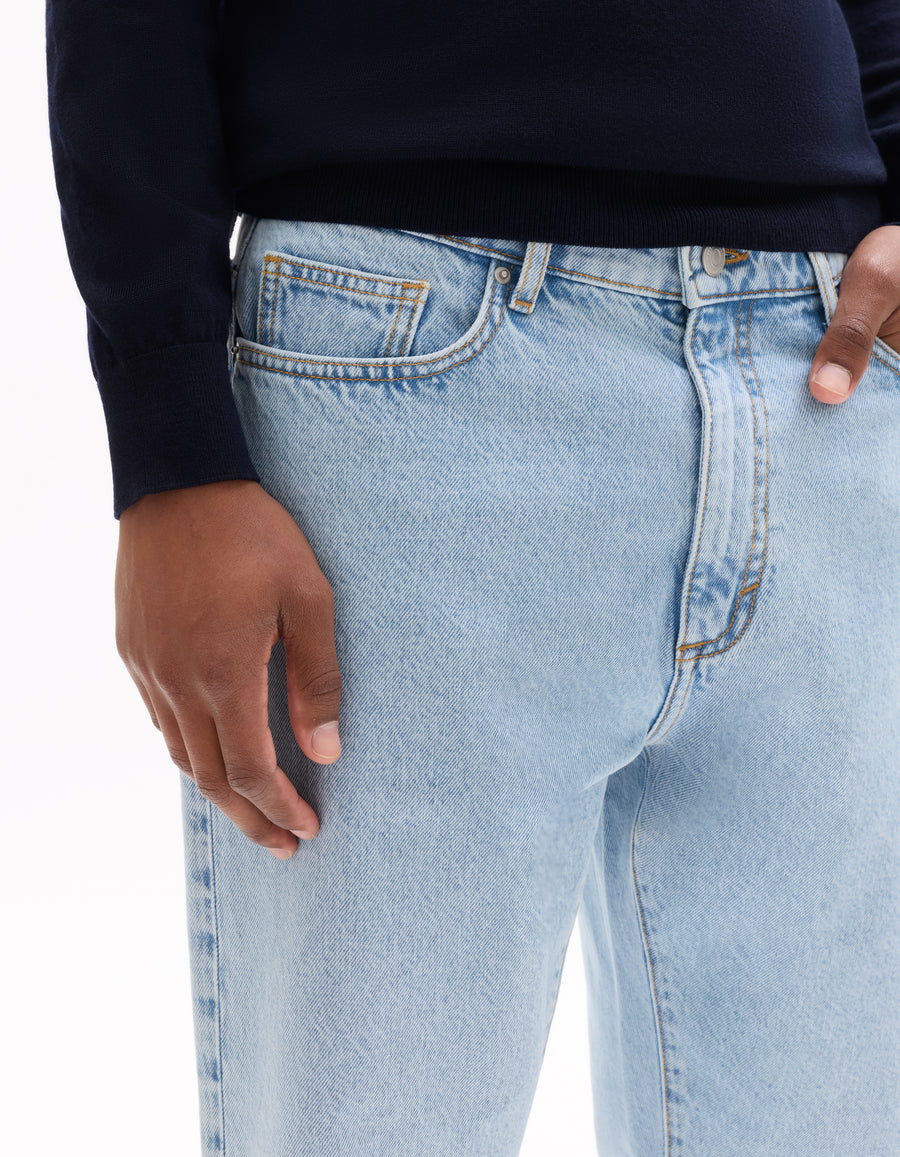 Cropped 100% Cotton Solid Jeans