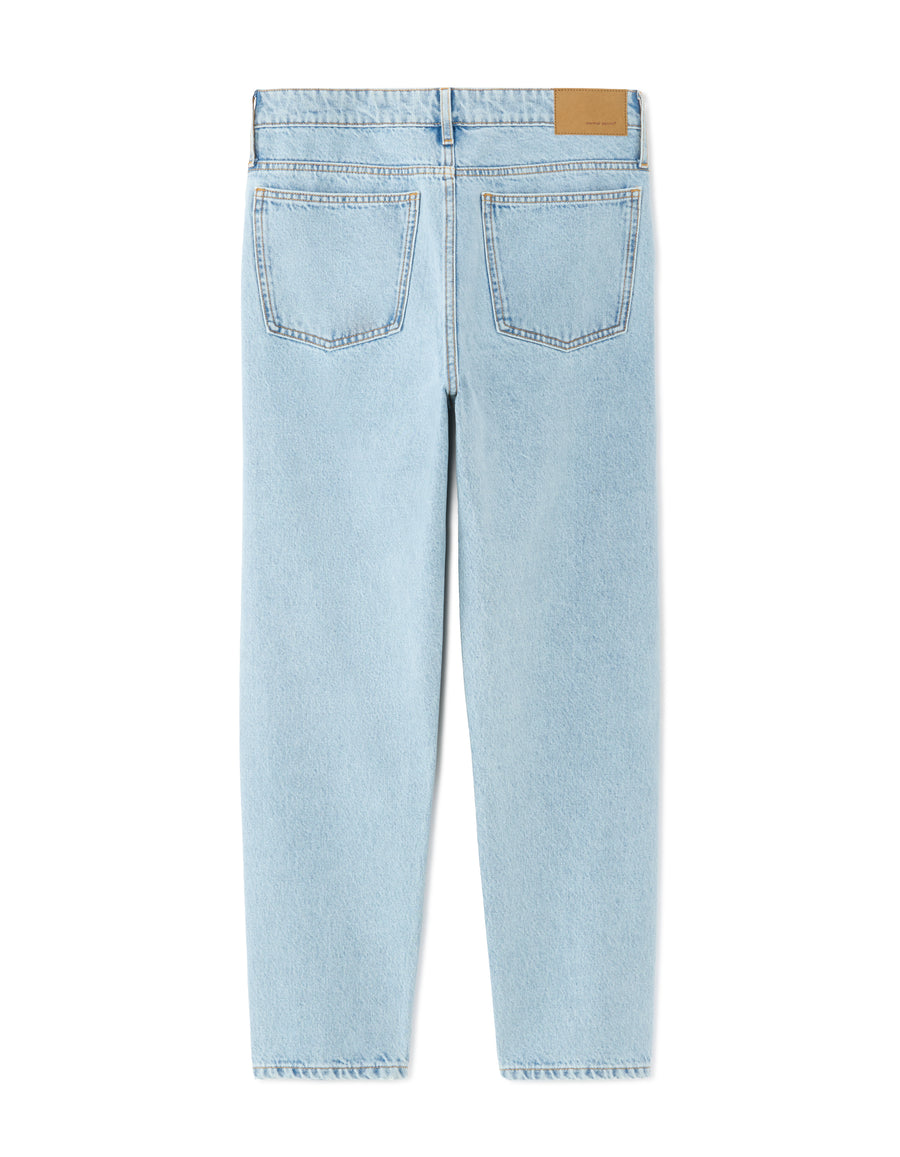 Cropped 100% Cotton Solid Jeans