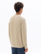 Regular Fit 100% Cotton Crew Neck Sweaters - Beige