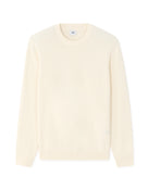 Regular Fit 100% Cotton Crew Neck Sweaters - Off White