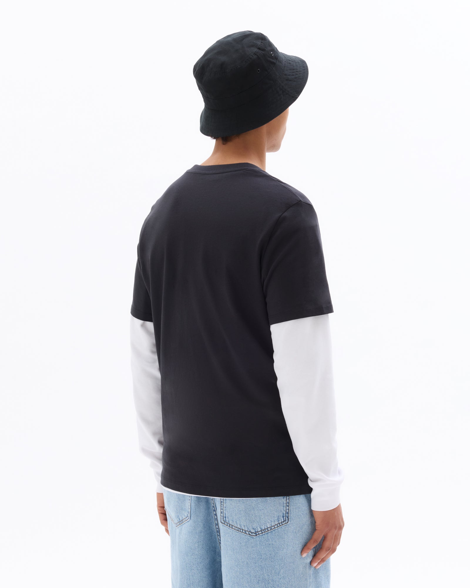Regular Fit 100% Cotton Printed Round Neck T-Shirt - Black