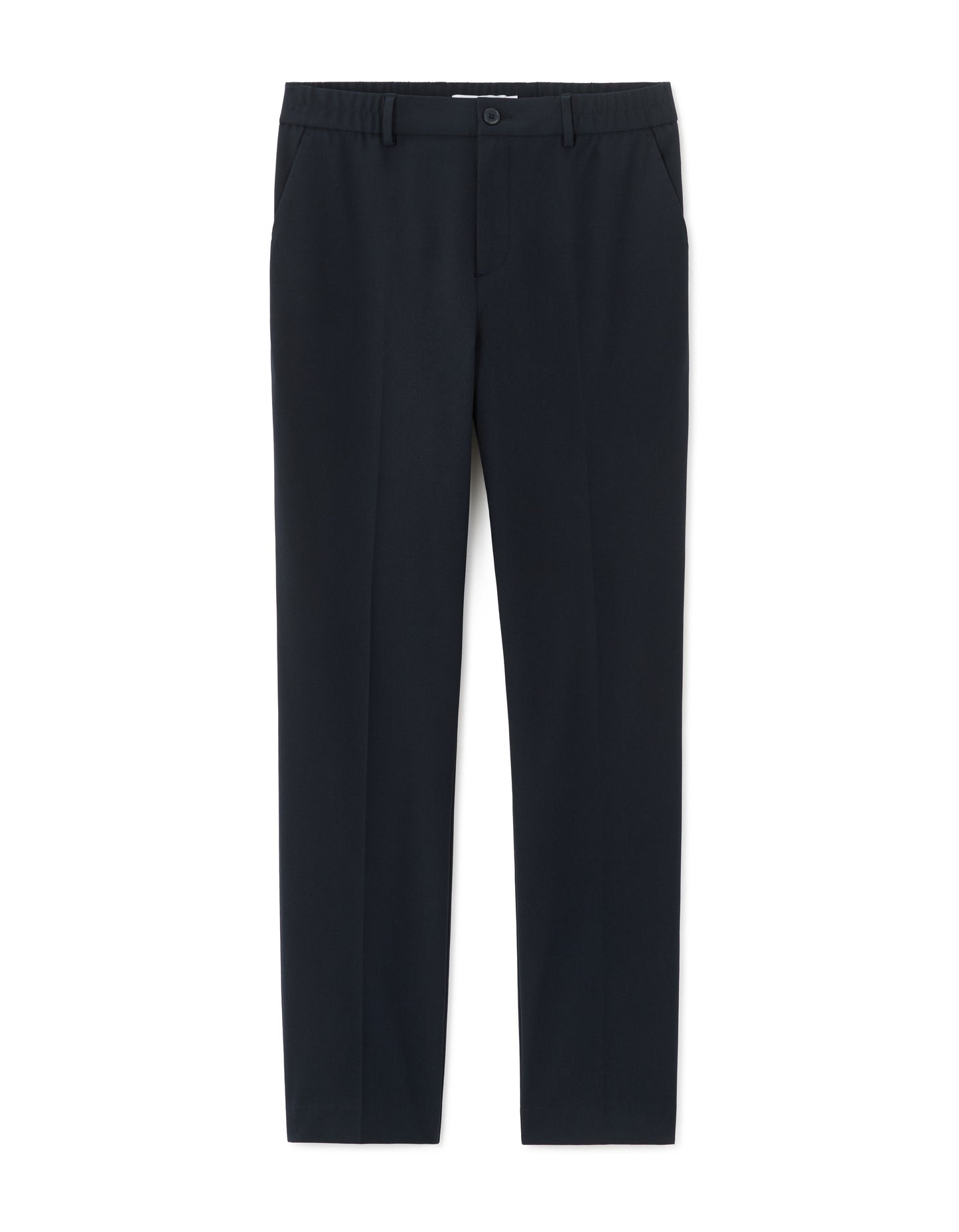Celio Stripes  Poly-Blend Navy Blue Casual Trouser