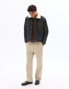Regular Fit 100% Cotton Solid Spread Collar Jackets