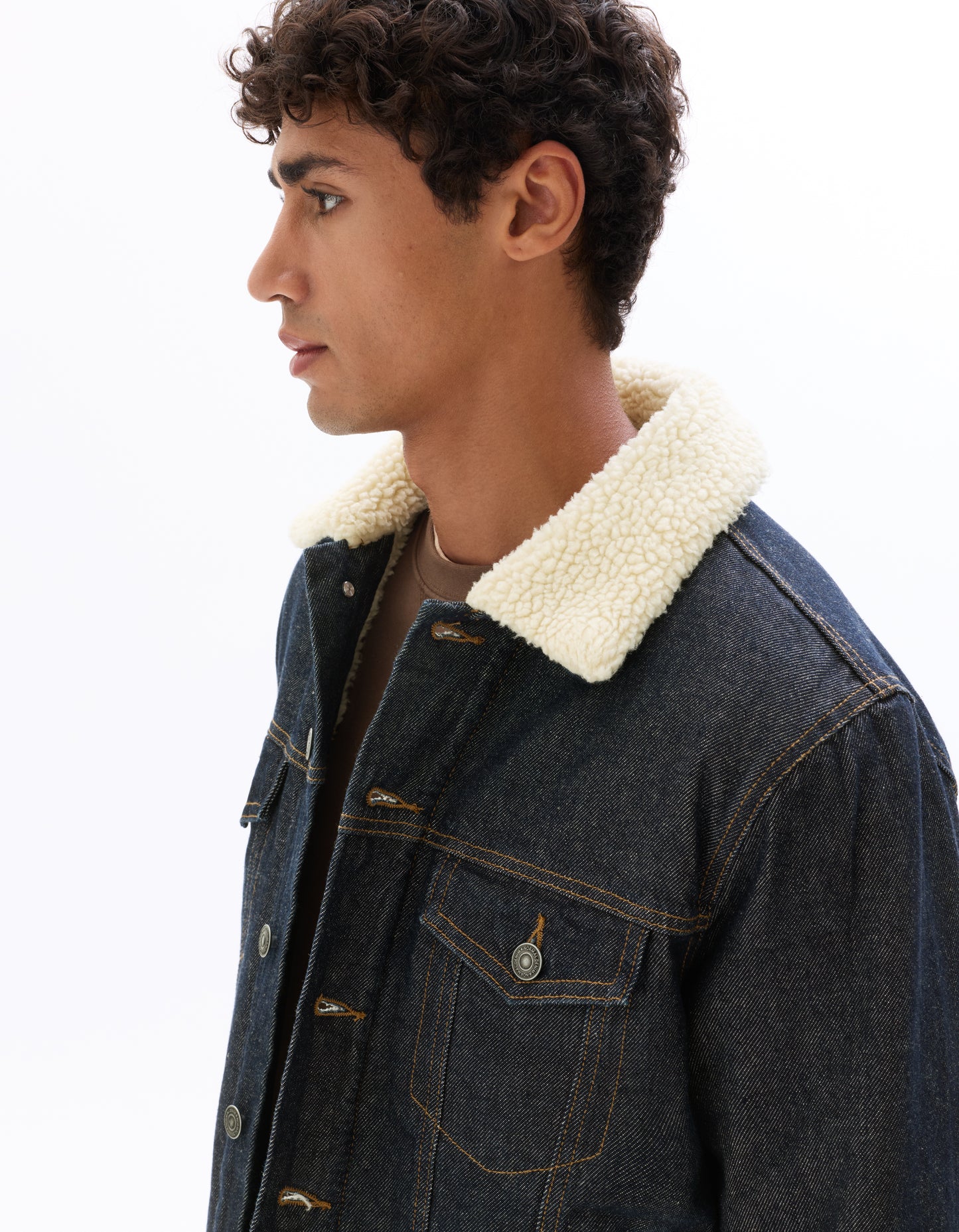 Regular Fit 100% Cotton Solid Spread Collar Jackets