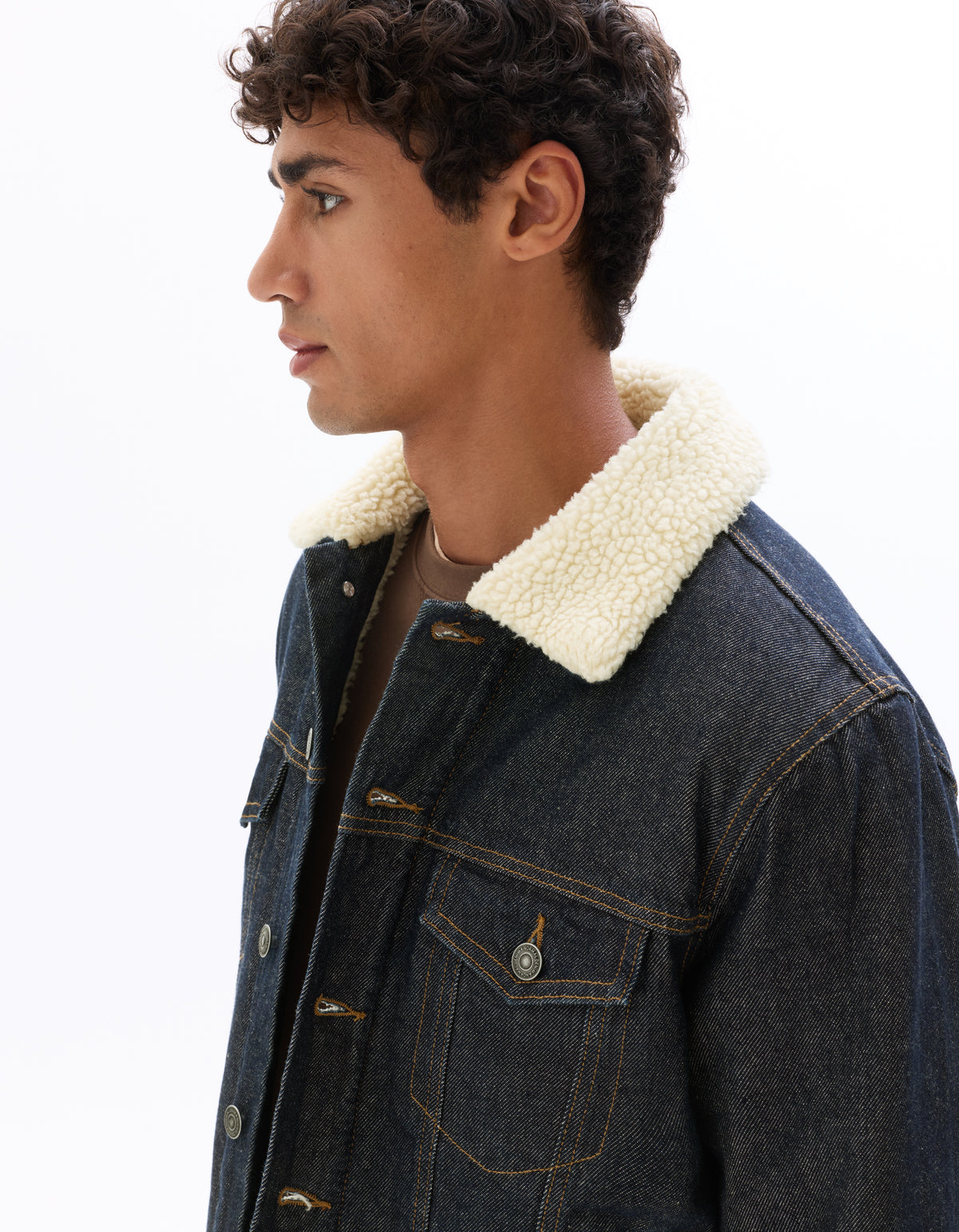 Regular Fit 100% Cotton Solid Spread Collar Jackets