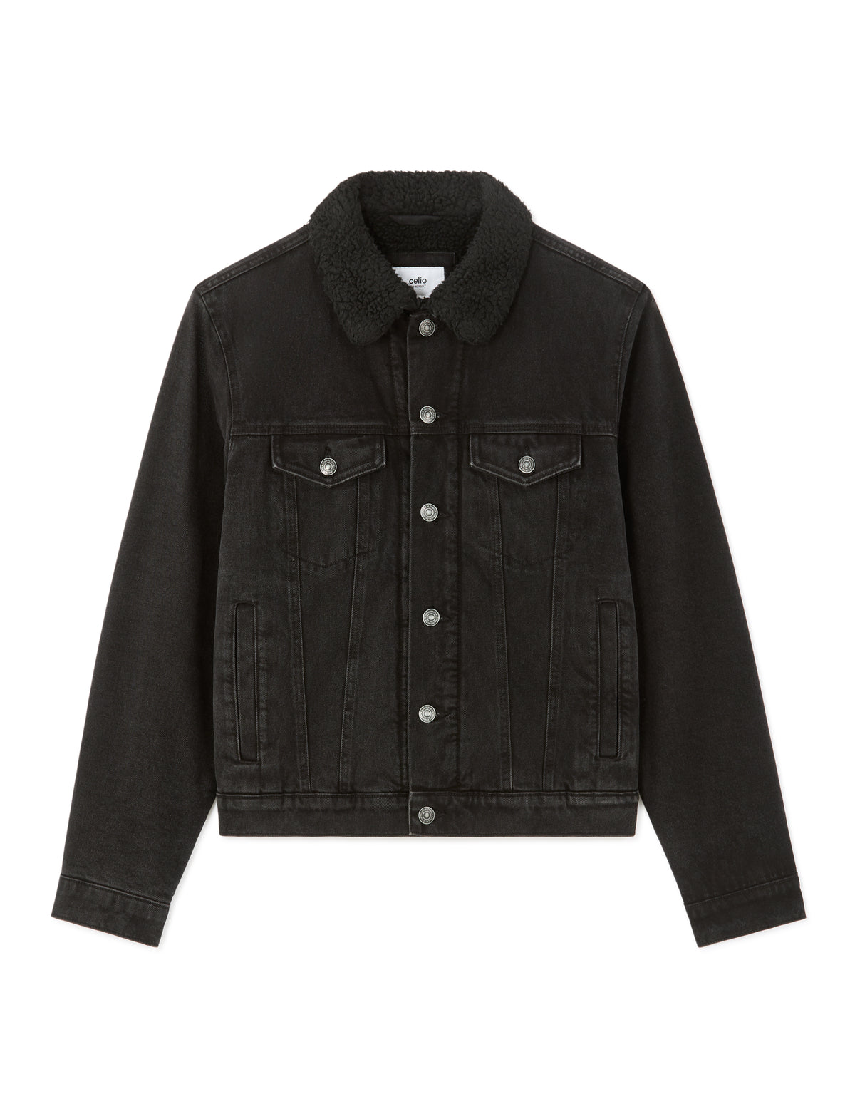 Regular Fit 100% Cotton Solid Spread Collar Jackets