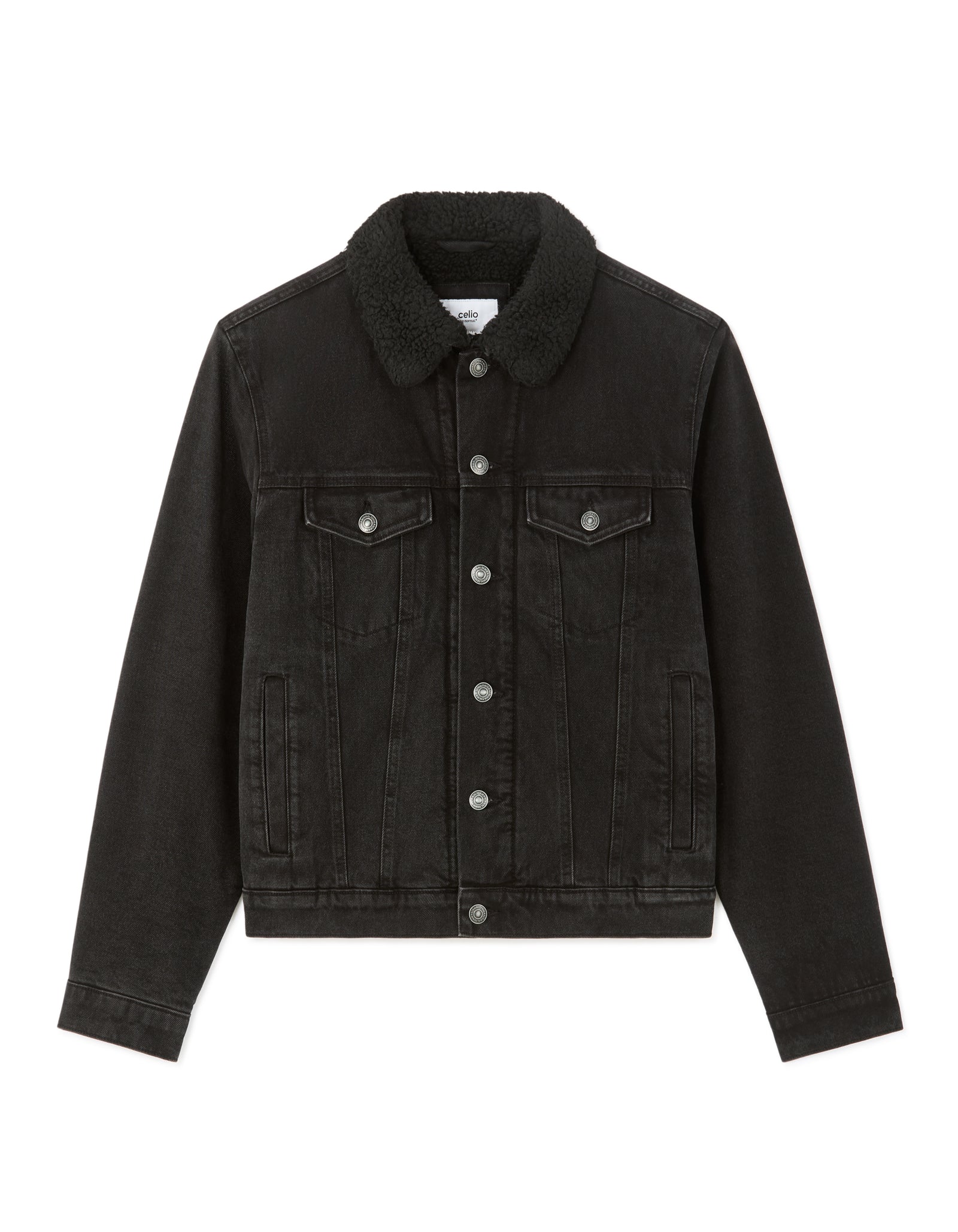 Regular Fit 100% Cotton Solid Spread Collar Jackets