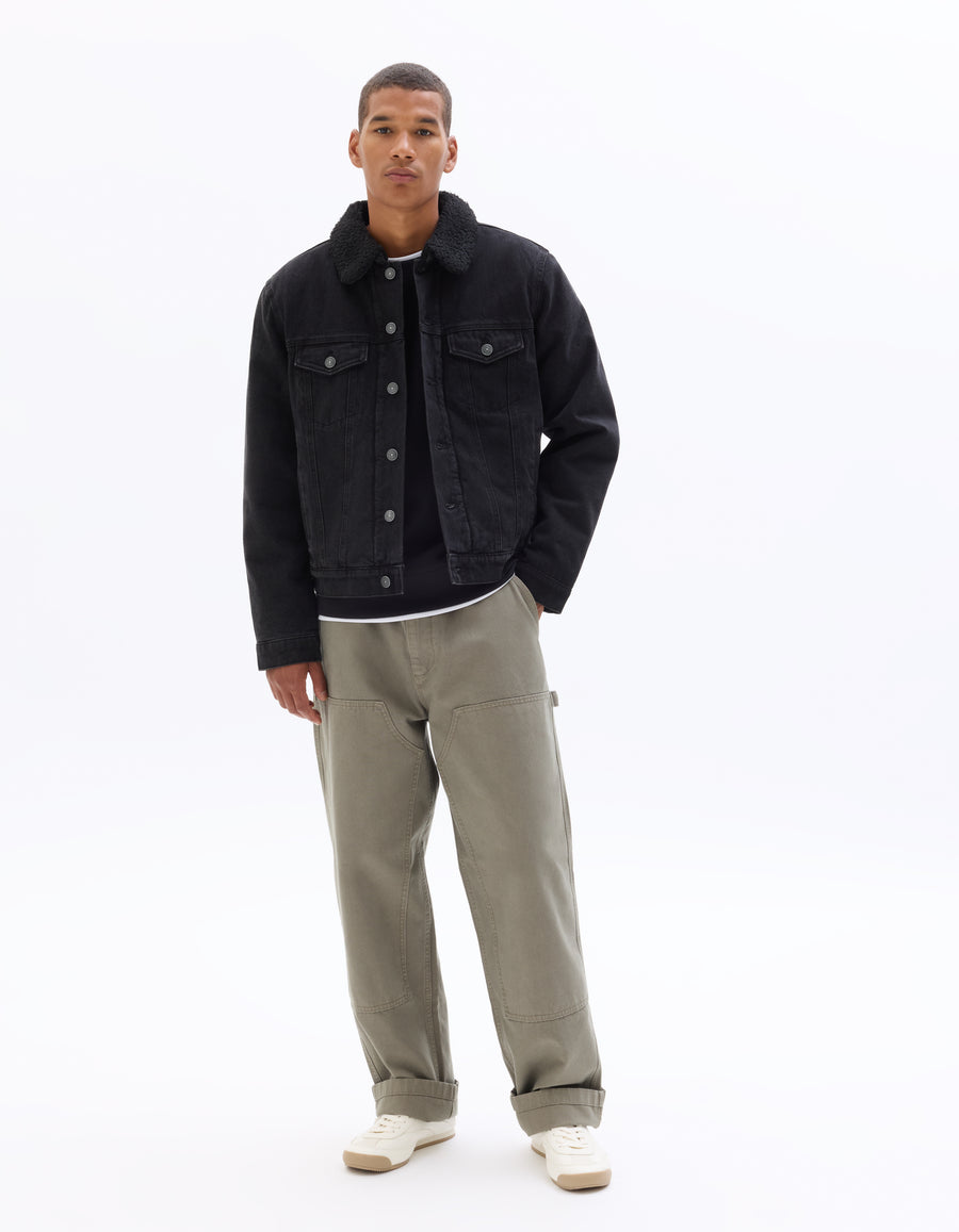 Regular Fit 100% Cotton Solid Spread Collar Jackets
