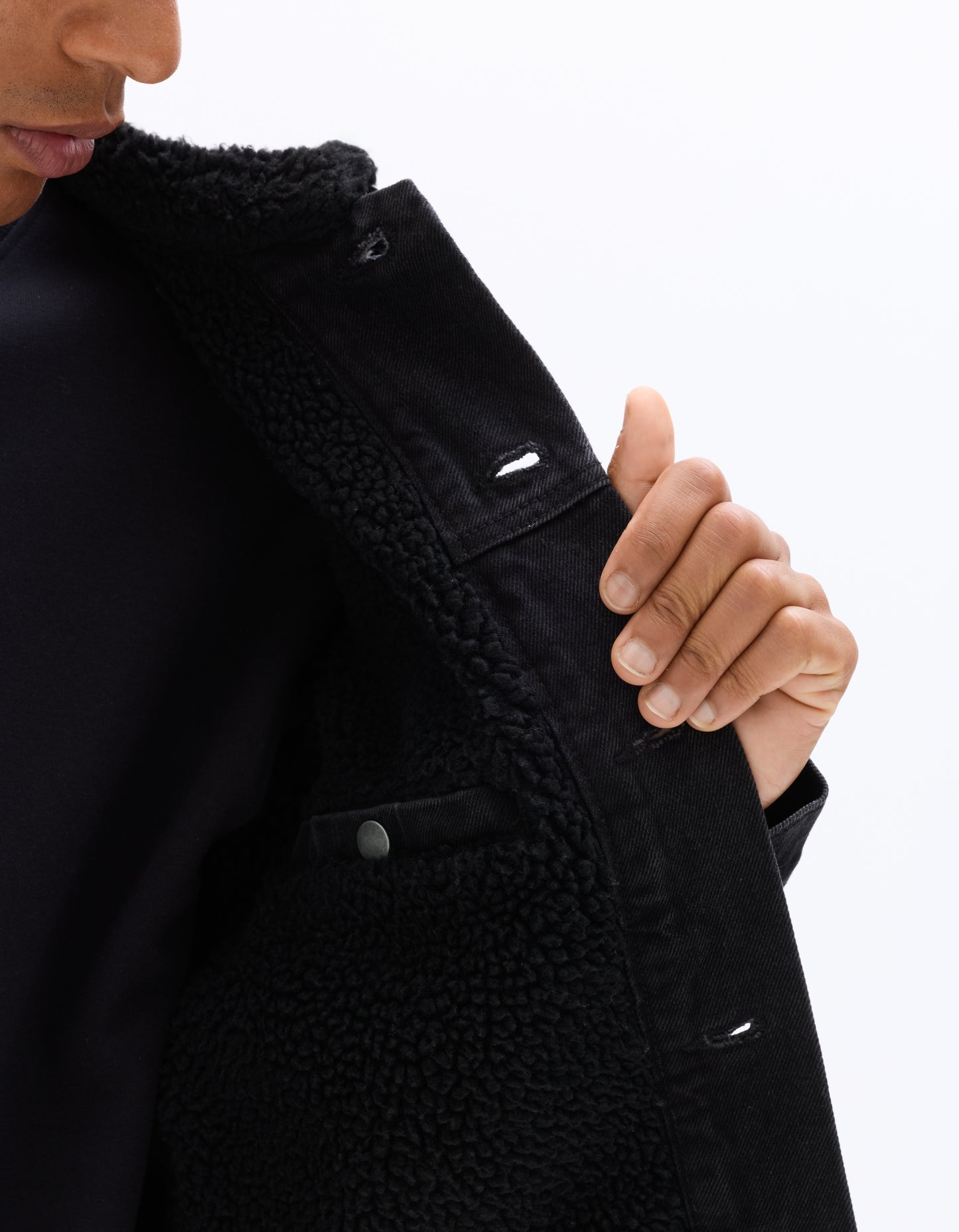 Regular Fit 100% Cotton Solid Spread Collar Jackets