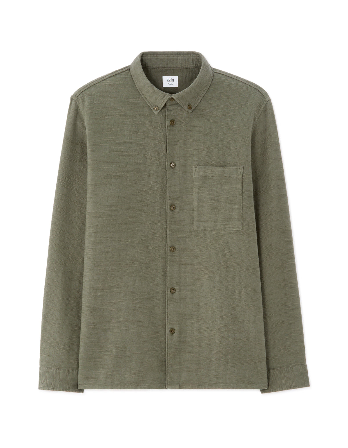 Regular Fit 100% Cotton Solid Spread collar Shirts