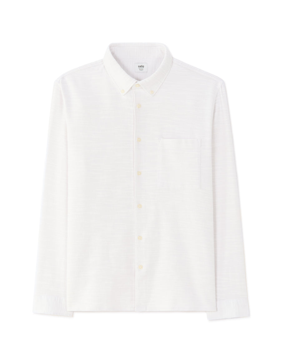 Regular Fit 100% Cotton Solid Spread collar Shirts