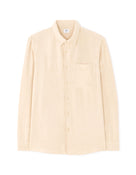 Regular Fit Viscose blend Solid Spread Collar Shirts - Beige