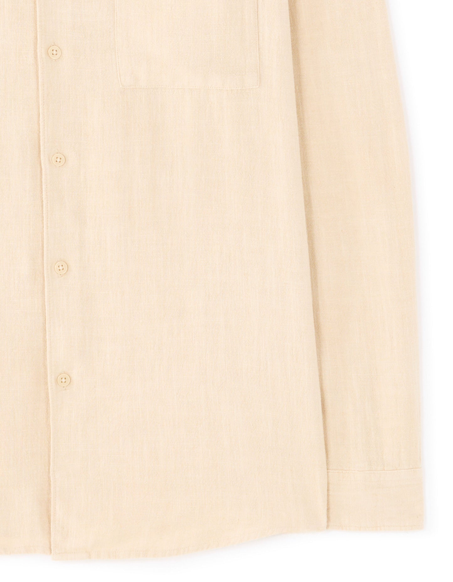 Regular Fit Viscose blend Solid Spread Collar Shirts - Beige
