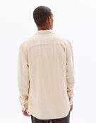 Regular Fit Viscose blend Solid Spread Collar Shirts - Beige