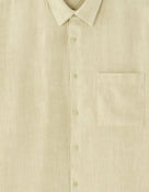 Regular Fit Viscose blend Solid Spread Collar Shirts - Green