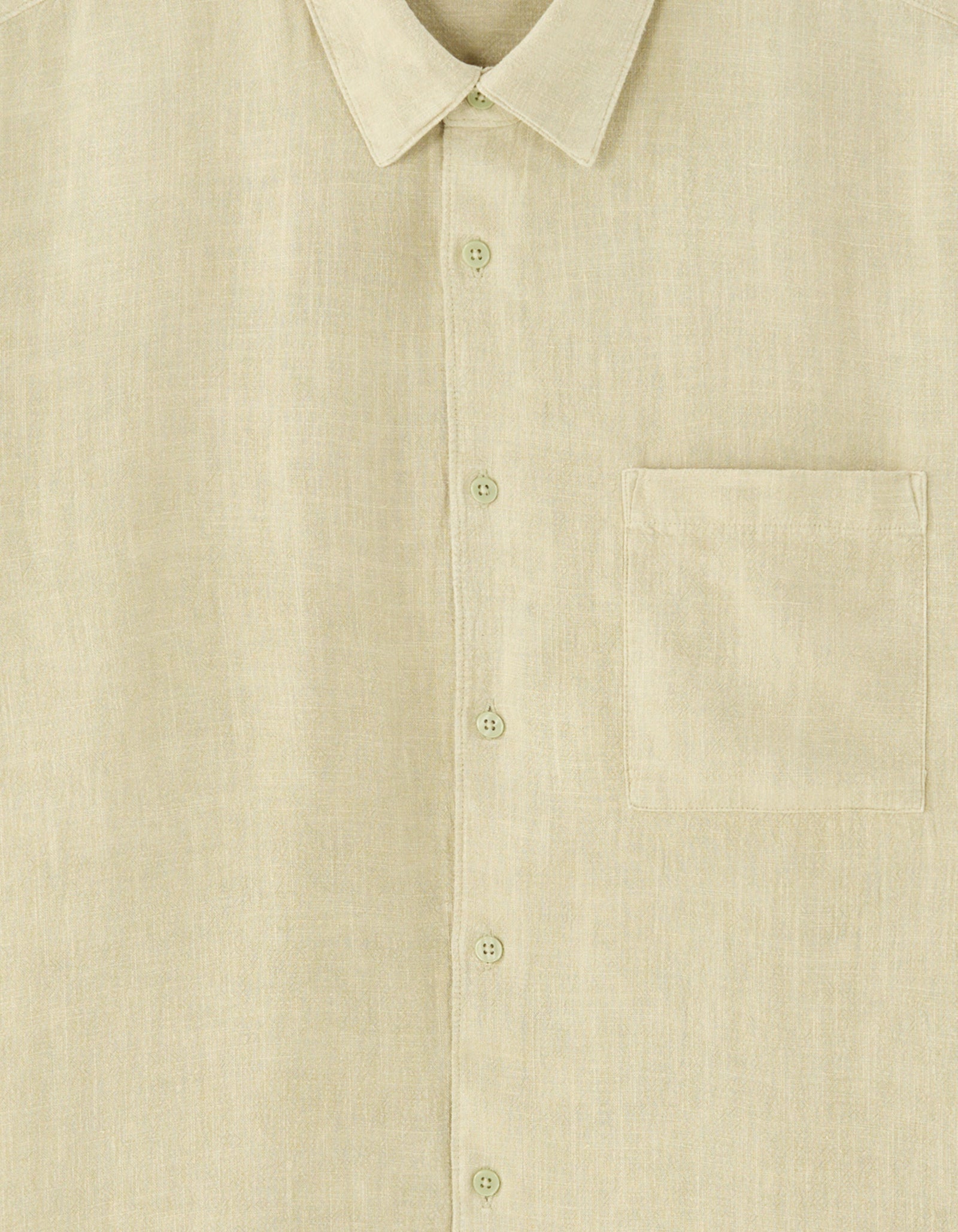 Regular Fit Viscose blend Solid Spread Collar Shirts - Green