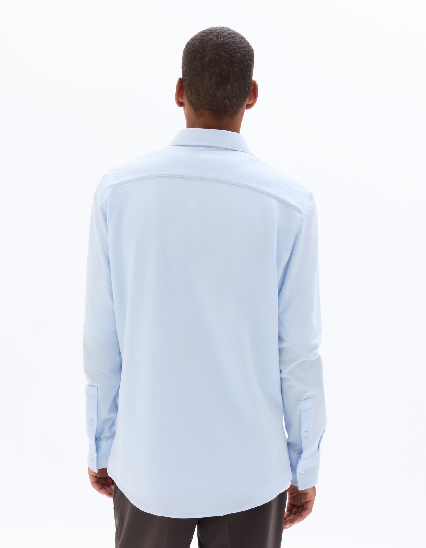 Regular Fit 100% Cotton Spread Collar Shirt - Blue