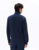 Slim Fit Poly-Cotton Solid High Neck Sweatshirts