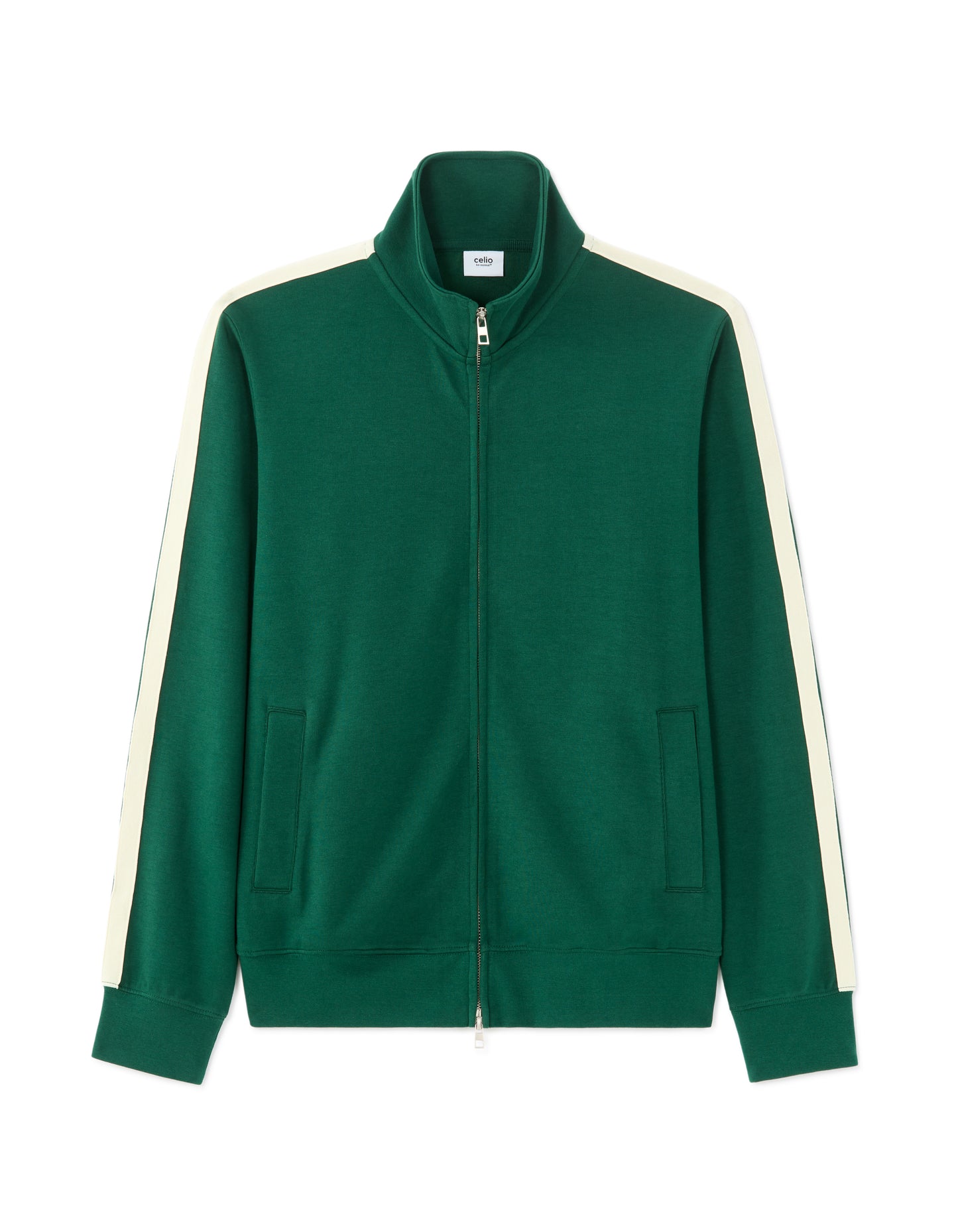 Slim Fit Poly-Cotton Solid High Neck Sweatshirts