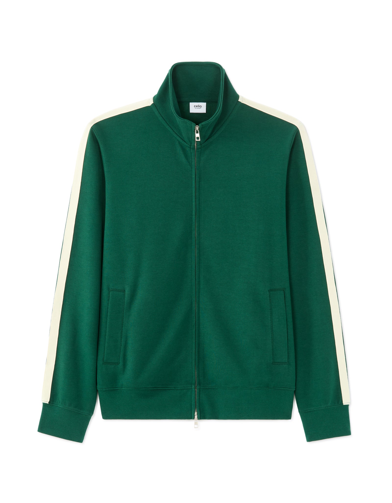 Slim Fit Poly-Cotton Solid High Neck Sweatshirts