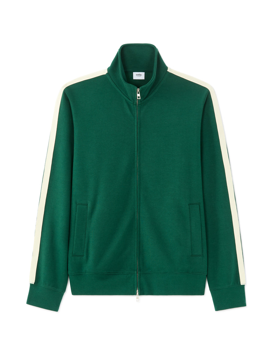 Slim Fit Poly-Cotton Solid High Neck Sweatshirts
