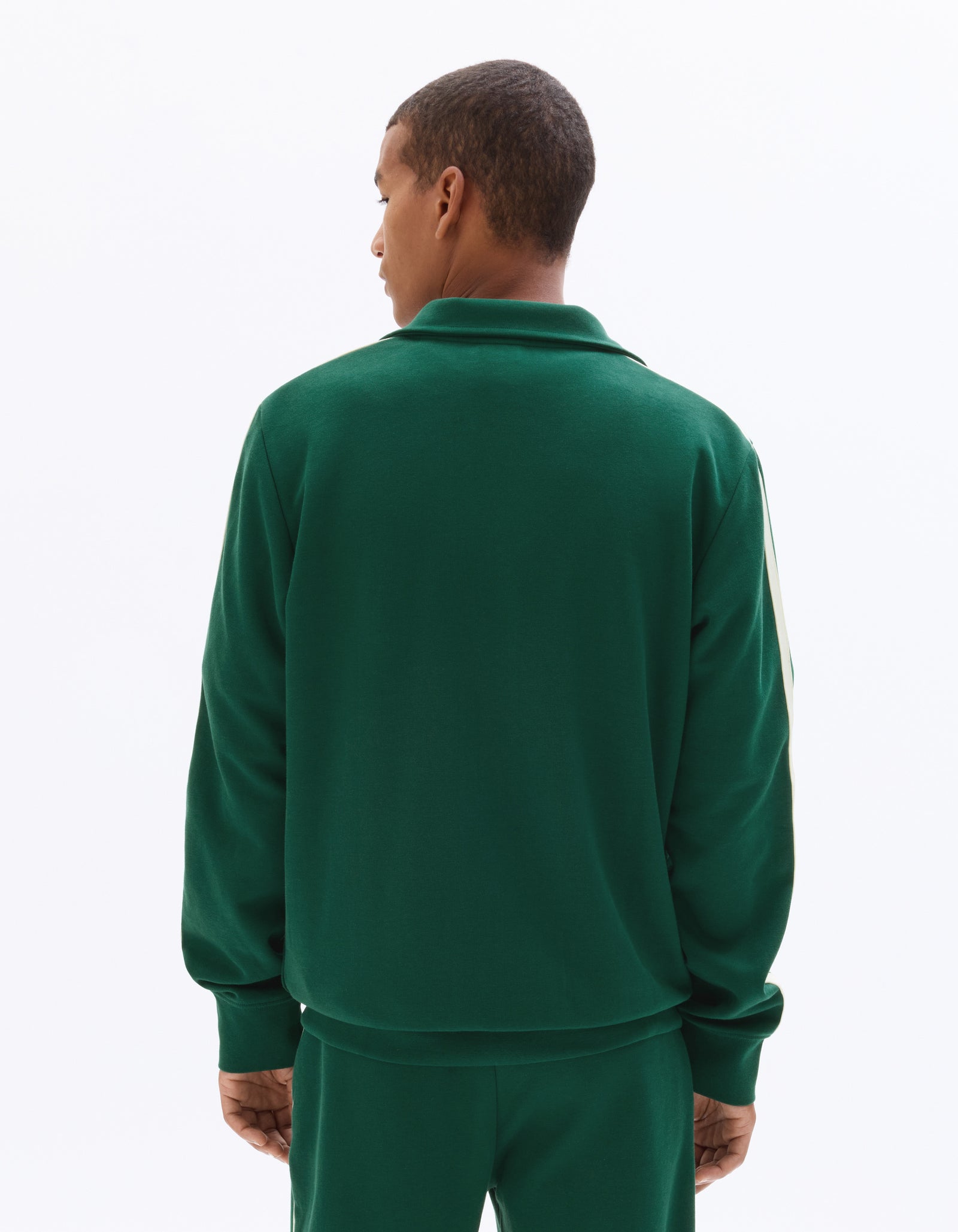 Slim Fit Poly-Cotton Solid High Neck Sweatshirts