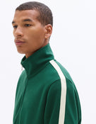 Slim Fit Poly-Cotton Solid High Neck Sweatshirts