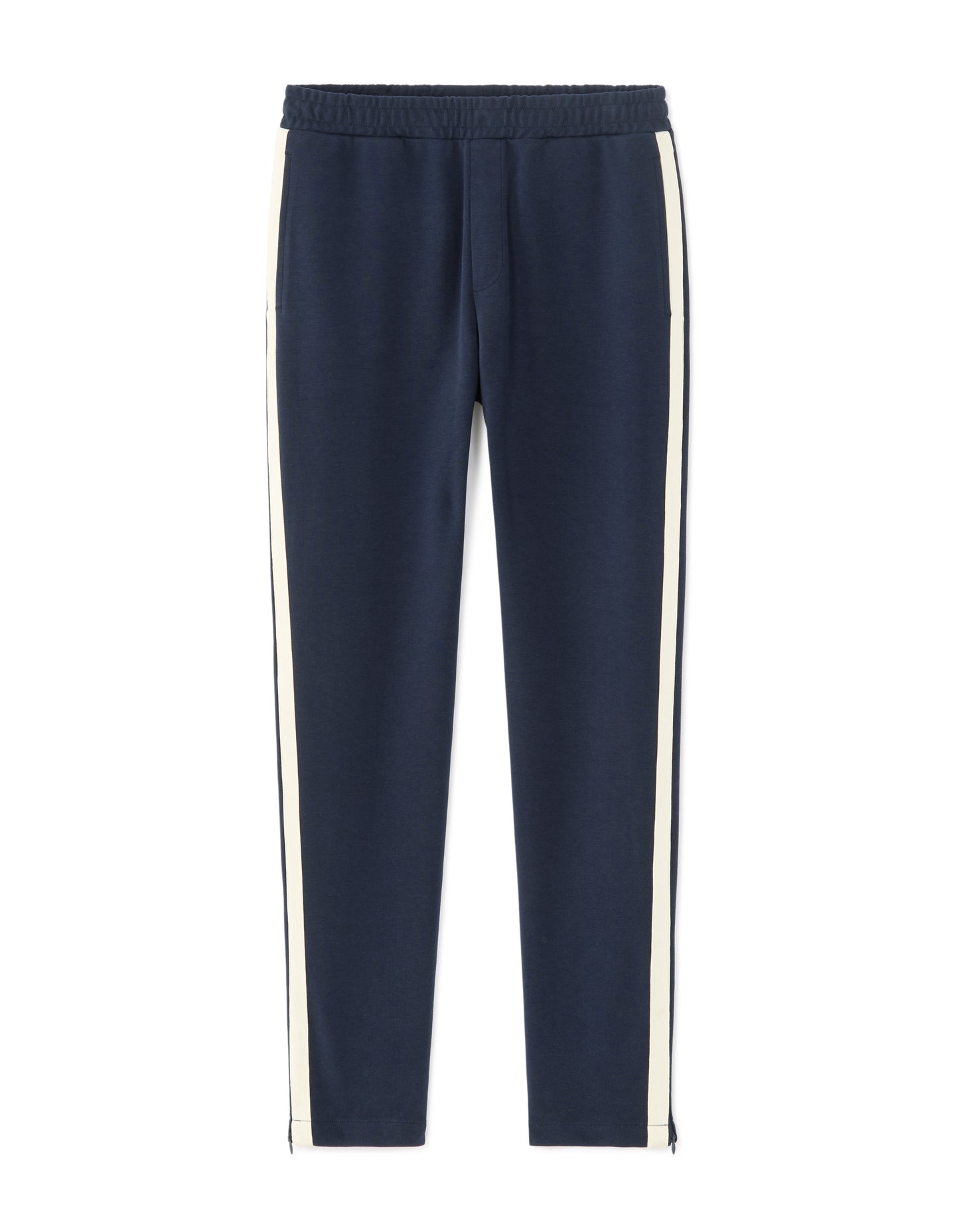Slim Fit Poly-Cotton Solid Casual Trouser