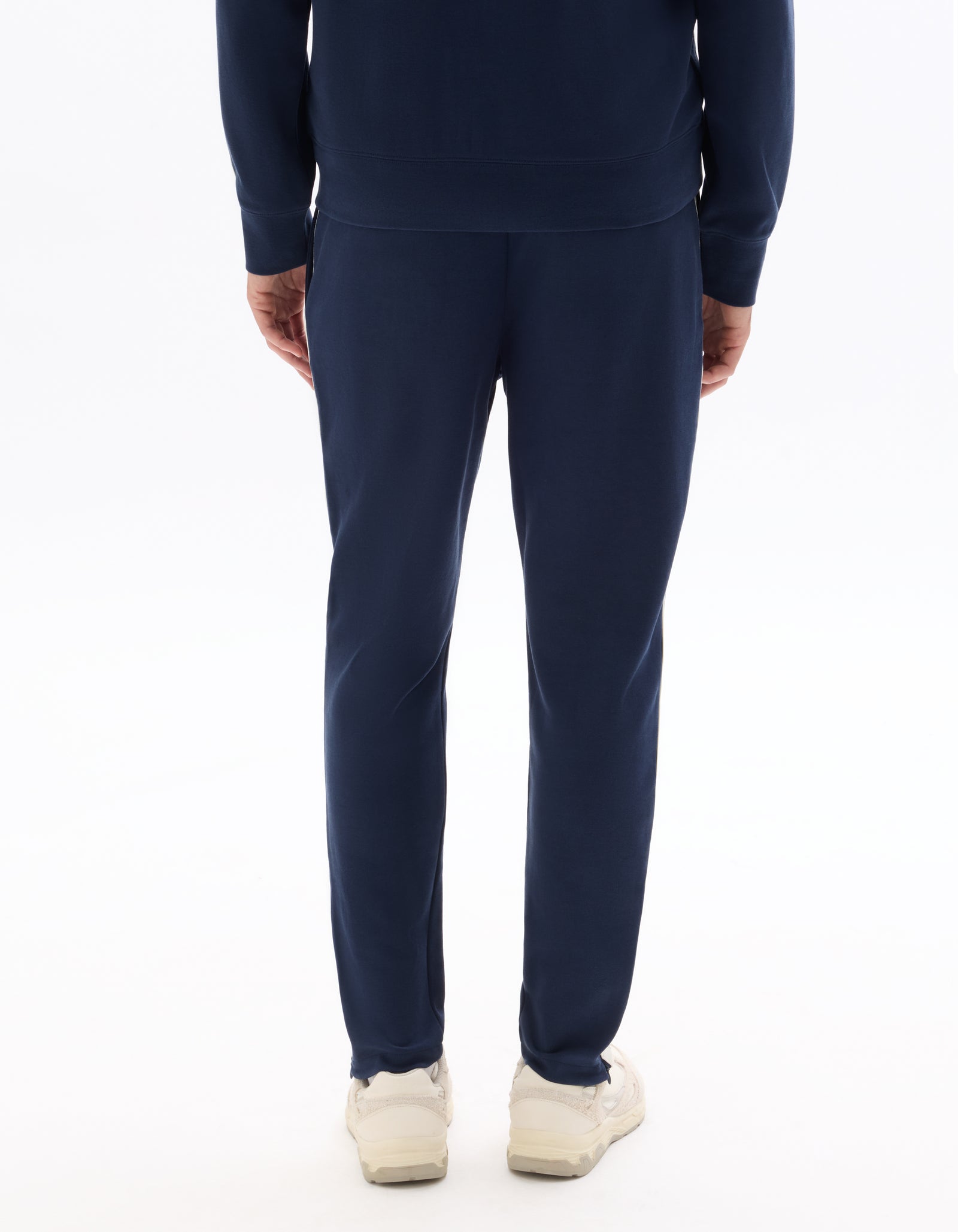 Slim Fit Poly-Cotton Solid Casual Trouser