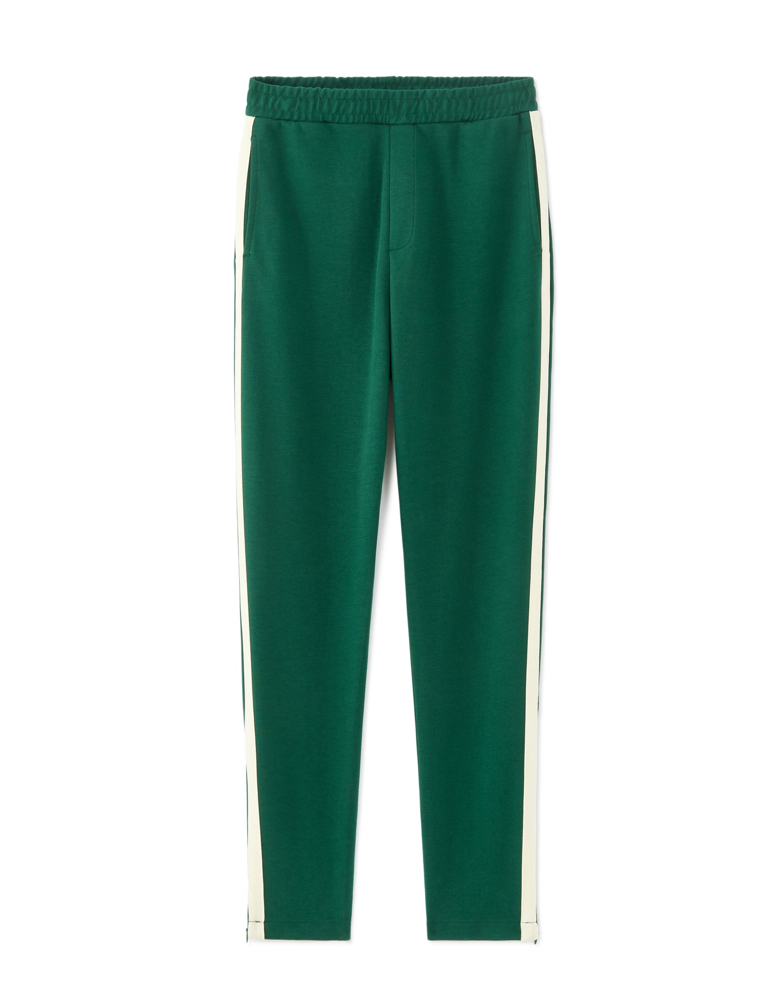 Slim Fit Poly-Cotton Solid Casual Trouser