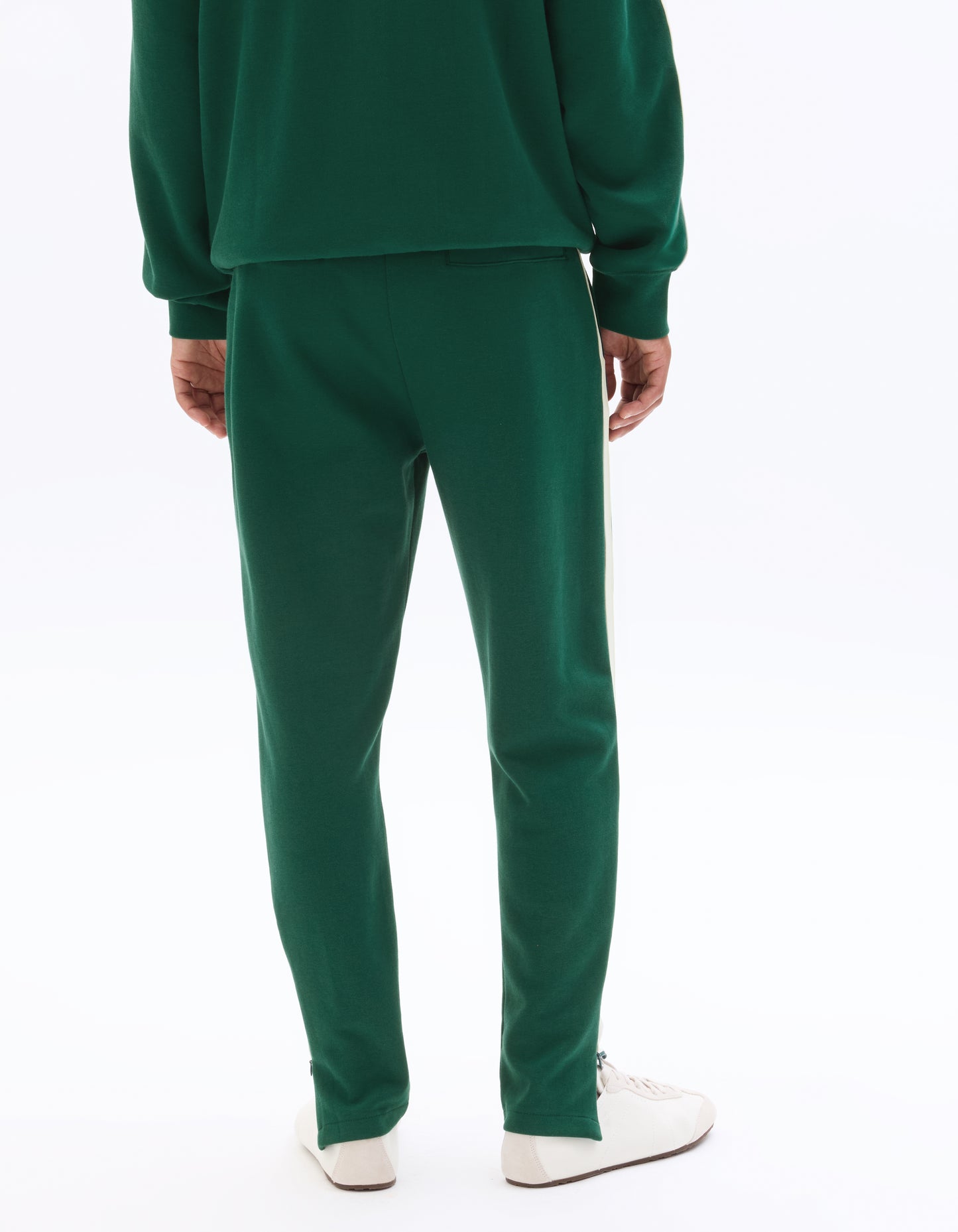 Slim Fit Poly-Cotton Solid Casual Trouser