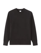 Loose Fit Poly-Cotton Solid Crew Neck Sweatshirt