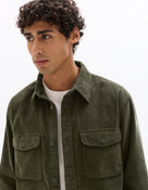 Oversized 100% Cotton Solid Spread Collar Shirts - Khaki