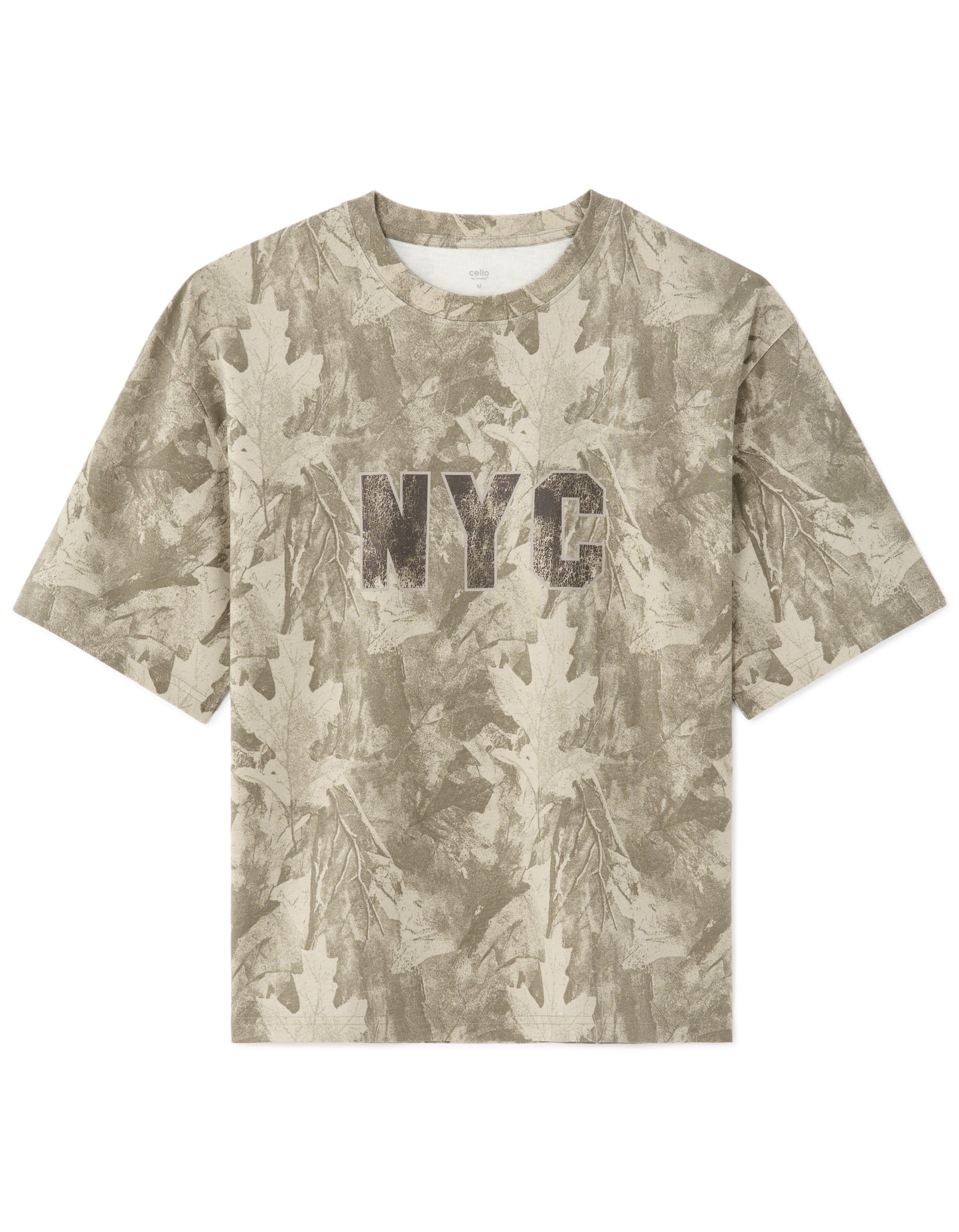 Cropped 100% Cotton Printed Crew Neck T-Shirts