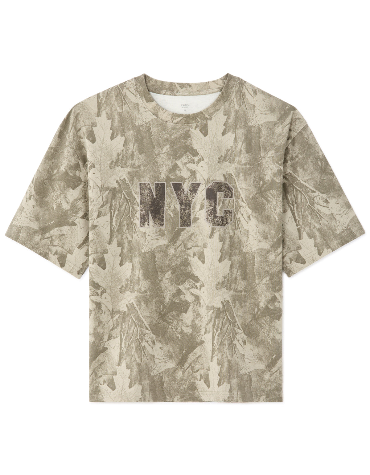 Cropped 100% Cotton Printed Crew Neck T-Shirts