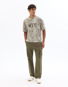 Cropped 100% Cotton Printed Crew Neck T-Shirts