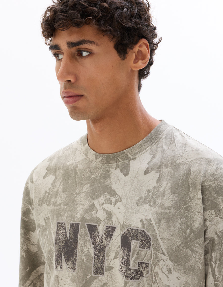 Cropped 100% Cotton Printed Crew Neck T-Shirts