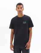 Regular Fit 100% Cotton Printed Crew Neck T-Shirts - Black