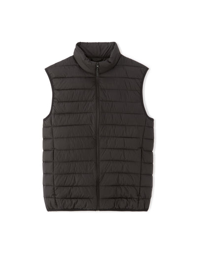 Regular Fit 100% Polyester Solid High Neck Jackets - Black